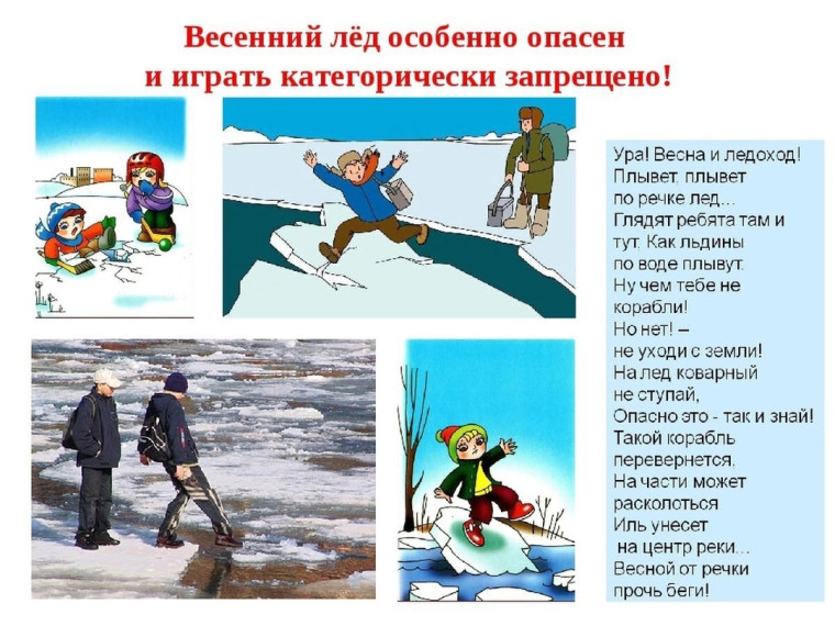 Основные правила безопасного поведения на льду весной.