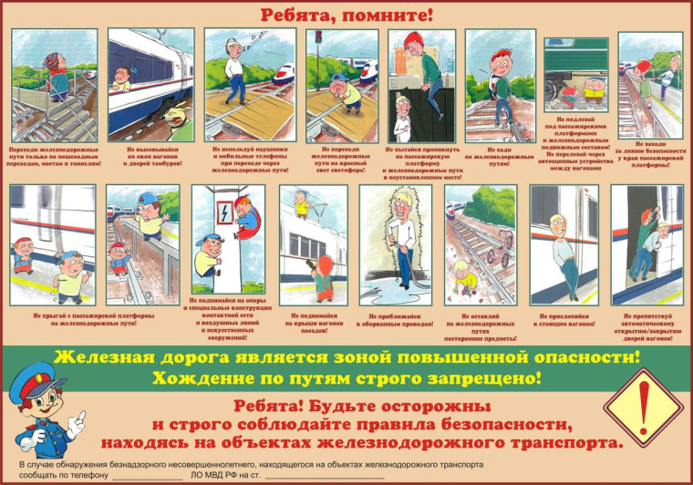 Правила безопасного поведения на объектах железнодорожного транспорта.